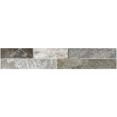 Grey Multi Split Face Wall Tile 8 x 44.25cm - Bata