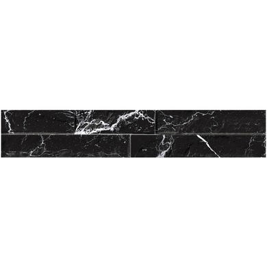 Black Marquina Split Face Wall Tile 8 x 44.25cm - Bata