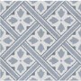 Blue Patterned Floor Tile 330 x 330mm - Belgravia