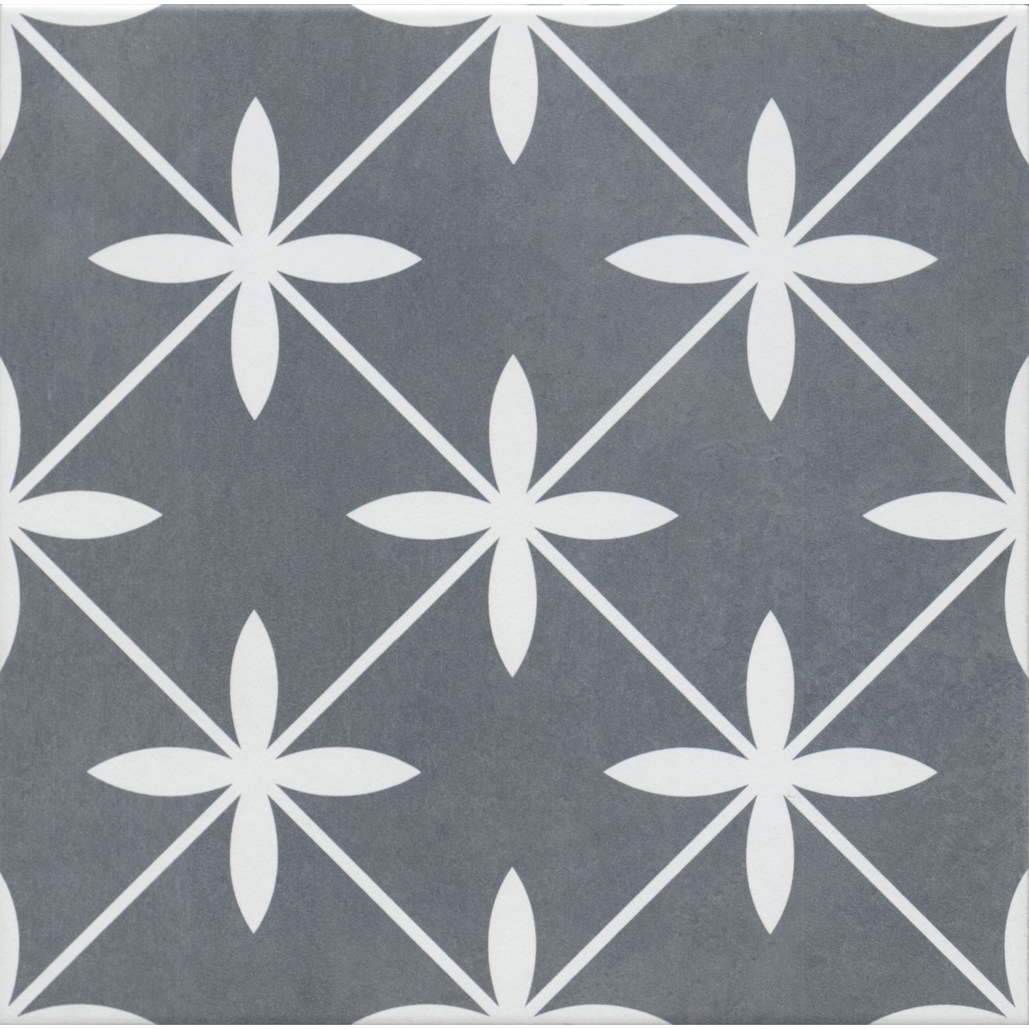 Grey Patterned Floor Tile 33 x 33cm - Regent