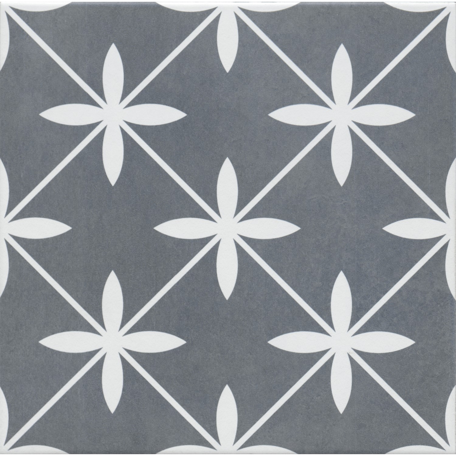 Grey Patterned Floor Tile 33 x 33cm - Regent