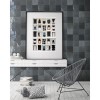 Charcoal Grey Shaded Effect Wall Tile 132 x 132mm - Sombra