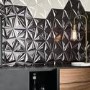 Black 3D Effect Wall Tile 285 x 330mm - Suma