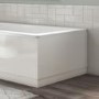 Ashford Wooden L Shape Bath End Panel - White Gloss