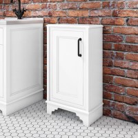 Single Door White Freestanding Storage Cabinet 450 x 800mm - Camden Single Door White Freestanding Storage Cabinet 450 x 800mm - Camden