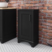 GRADE A2 - Camden Matt Black 450mm Storage Unit
