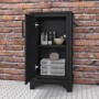 GRADE A2 - 450mm Storage Cabinet Unit Matt Black - Camden Range