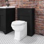GRADE A1 - Camden Matt Black 500mm WC Unit