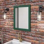 Rectangular Green Bathroom Mirror 550 x 700mm - Camden