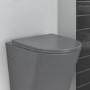 Matt Grey Round Soft Close Toilet Seat with Quick Release - Verona