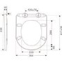 White Round Slim Soft Close Toilet Seat with Quick Release - Newport