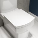 BeBa_25894 White Square Soft Close Toilet Seat with Quick Release- Ashford