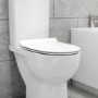 White Round Soft Close Toilet Seat with Quick Release - Venice