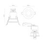 White Fixed IP20 Fire Rated Downlight - Pack of 6