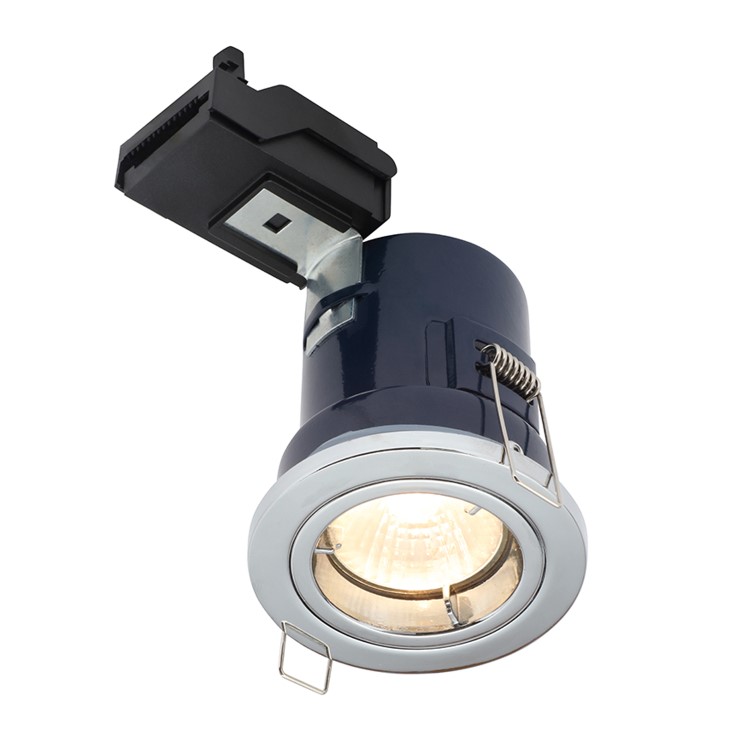 Chrome Fixed IP20 Fire Rated Downlight - Pack of 6