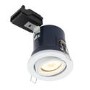 GRADE A1 - White Adjustable  IP44 Fire Rated Spotlight