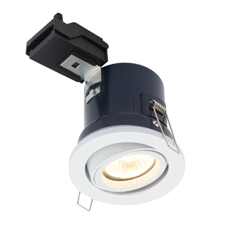 White Adjustable  IP20 Fire Rated Downlight - 6 pack