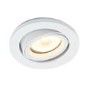 GRADE A1 - White Adjustable  IP44 Fire Rated Spotlight