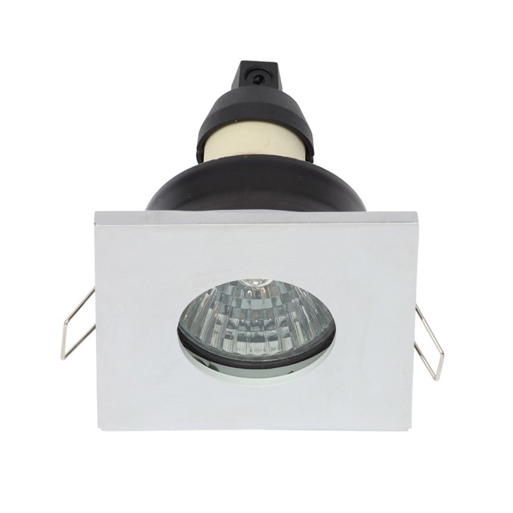 Chrome Recessed IP65 Ceiling Light