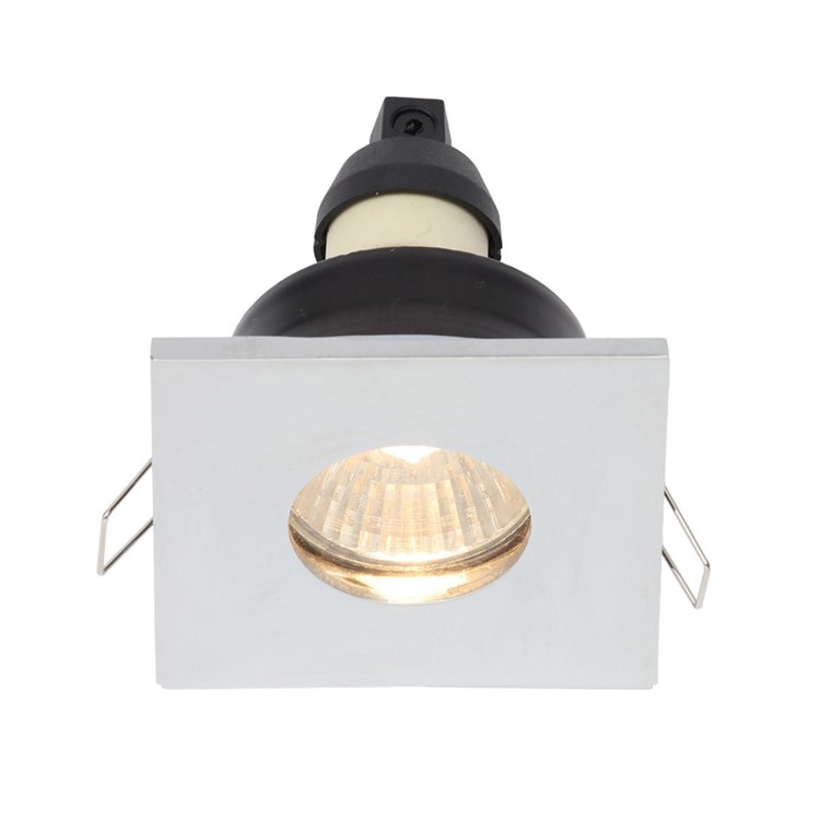 Chrome Recessed IP65 Ceiling Light