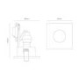 Chrome Recessed IP65 Ceiling Light