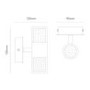 Chrome Tube Bathroom Wall Light - Oslo