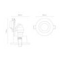 IP65 Chrome Tiltable Down Light