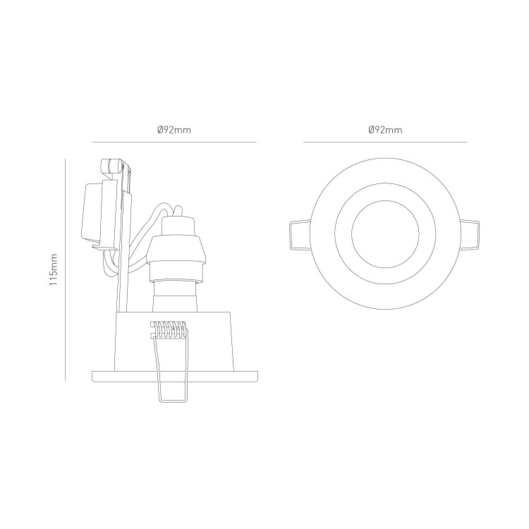 IP65 Chrome Tiltable Down Light