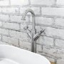 Tall Chrome Crosshead Mono Basin Mixer Tap - Camden