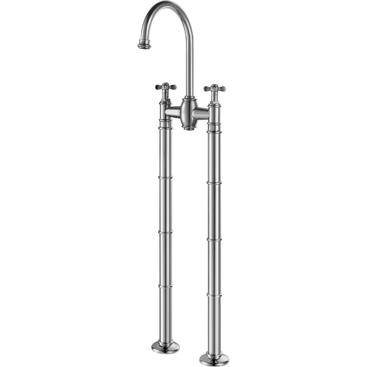 Chrome Freestanding Bath Mixer Tap - Camden