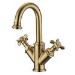 Brass Double Lever Basin Mixer Tap - Camden