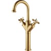 GRADE A1 - Camden Double-handle extended basin mixer - Brushed Brass