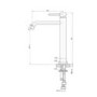 Tall Chrome Mono Basin Mixer Tap - Empire