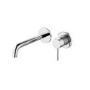 GRADE A1 - Wall Mounted Chrome Basin Mixer Tap - Empire