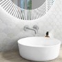 GRADE A1 - Wall Mounted Chrome Basin Mixer Tap - Empire