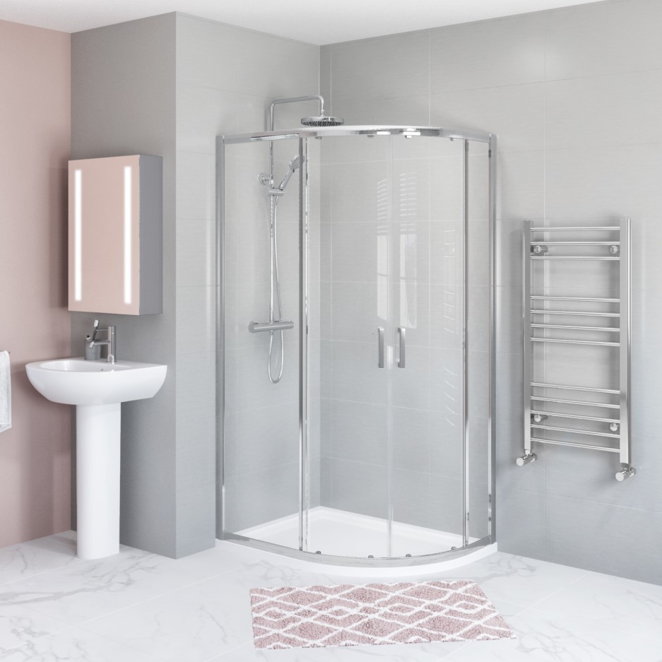 900 x 760 Offset Quadrant Sliding Shower Enclosure Juno BeBa_26002