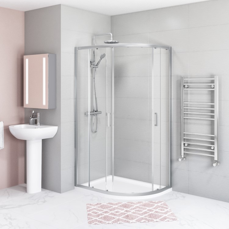 1000 x 900mm Offset Quadrant Shower Enclosure - Juno