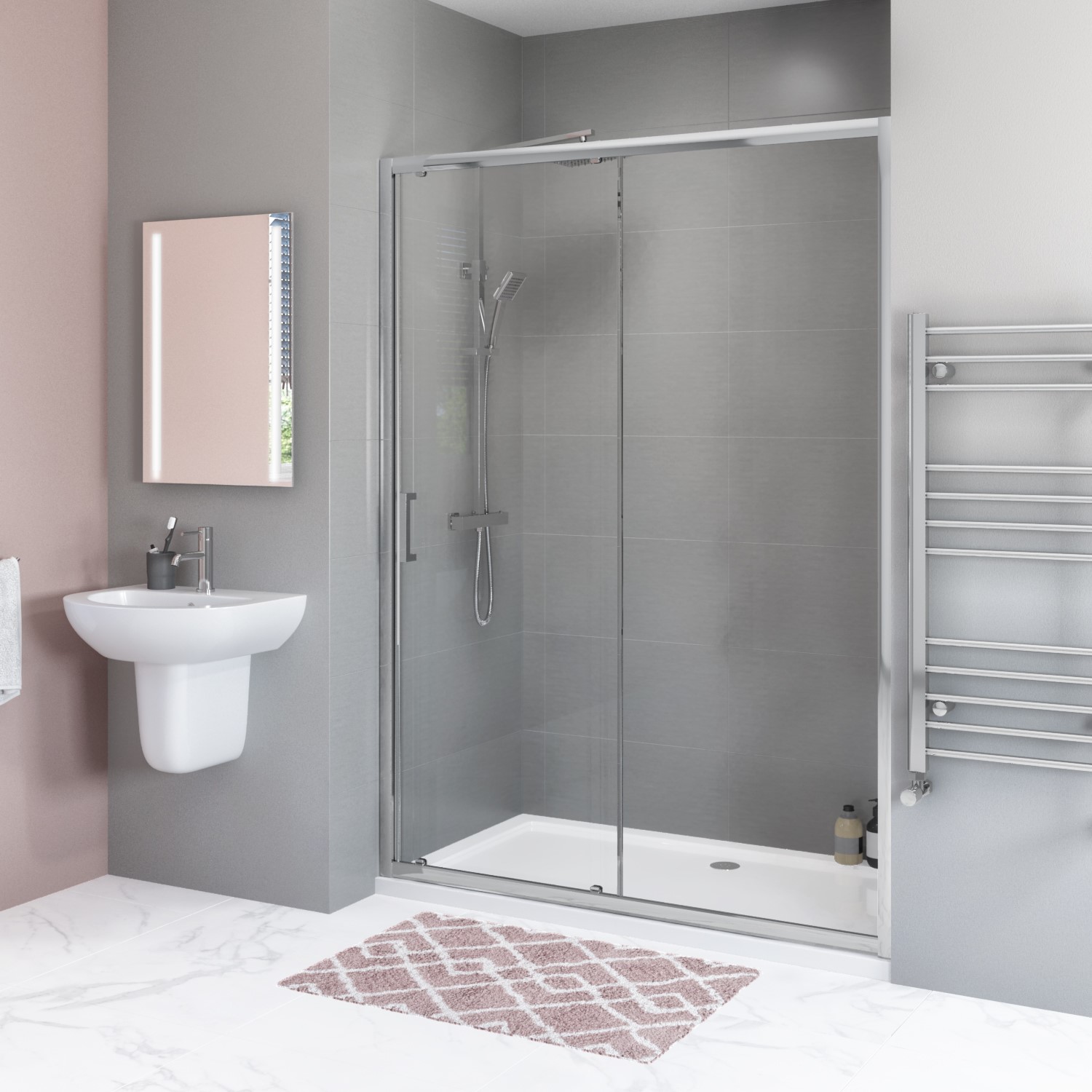 1400mm Sliding Shower Door - Juno