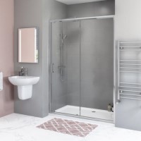 GRADE A1 - Sliding Shower Door 1900 x 1600mm - Juno