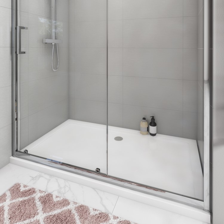 GRADE A1 - Sliding Shower Door 1900 x 1600mm - Juno