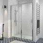 Chrome 8mm Glass Sliding Shower Door 1200mm - Pavo