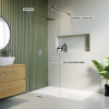 900mm Frameless Wet Room Shower Screen - Corvus