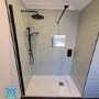 900mm Black Frameless Wet Room Shower Screen - Corvus