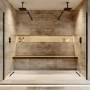 1000mm Black Shower Screen for Wet Room & Walk In Shower - Corvus