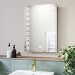 Rectangular Heated Bathroom Mirror with Lights 500 x 700mm - Leo