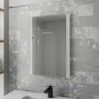 Rectangular LED Bathroom Mirror with Demister 500 x 700mm - Pegasus