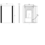 Rectangular LED Bathroom Mirror with Demister 500 x 700mm - Pegasus