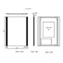 GRADE A1 - Frontlit Diffused Illuminated Bathroom Mirror 600 x 800mm - Pegasus