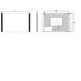 Rectangular LED Bathroom Mirror with Demister 1000 x 700mm - Pegasus