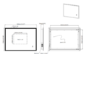 Rectangular LED Bathroom Mirror with Bluetooth & Shaver Socket 1000 x 700mm - Divine